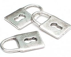 Antiksilver Hänglås 3st