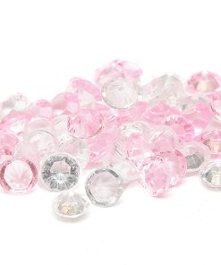 Akryldiamanter 4mm MIX Rosa/Klar