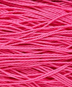 Tvinnad nylontråd 1mm (stel tråd) Cerise Rosa 20m