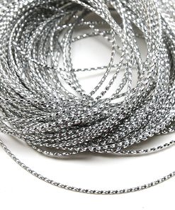 Glittertråd 1mm Silver