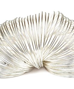 Silverpläterad Memorywire 1mm