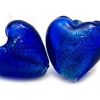 Silverfoil Hjärta 12mm Blå