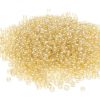 Seed beads 15/0, 1,5-2mm, Transp. golden lustre