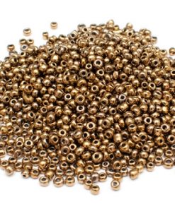 Seed beads 11/0, 2mm, Metallic bronze