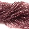 fasetterade glaspärlor Lila 3x4mm
