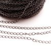 Svart kedja 6x3mm