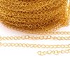 Guldpläterad kedja 6x5mm
