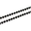 Färgad kulkedja Svart 2mm