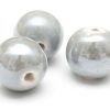 Keramikpärlor Runda 12mm Grå