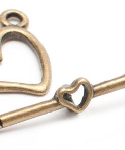 Toggleslås Vintage Hjärta