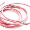 Äkta lädersnöre 3mm Rosa