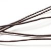 Äkta lädersnöre 2mm Mörkbrun