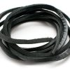 Äkta läderband Svart 3x2mm