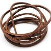 Äkta läderband Brun 3x2mm