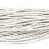 Flätat lädersnöre 3mm Vit