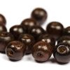 Träpärlor Mörkbrun 9mm
