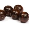 Träpärlor Mörkbrun 18mm