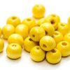 Träpärlor Gula 8mm