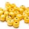 Träpärlor 6mm Gula