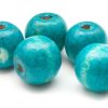 Träpärlor 20mm Turkos