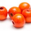 Träpärlor 13mm Orange