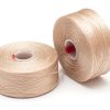 Pärltråd S-Lon size D Beige