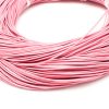 Äkta Lädersnöre 1mm Rosa