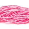 Hel sträng Glaspärlor Runda 6mm Rosa