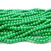 Hel sträng Vaxade glaspärlor 6mm Grön