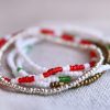 Smyckeset 5 enkla armband med julkänsla