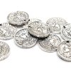 Antiksilver lyckomynt 10st