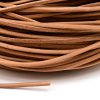 Äkta lädersnöre 4mm Ljusbrun