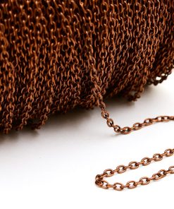 Kopparpläterad kedja Oval 3x2mm