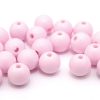 Skarvfria akrylpärlor 9mm Ljusrosa, 20st