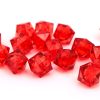 Fasetterade akrylkuber Röd