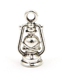 Antiksilver berlock 3D lykta