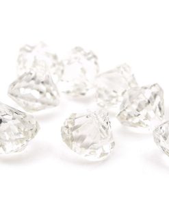 Klara akrylhängen Diamanter 10st