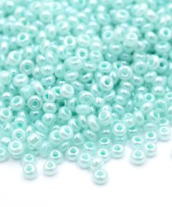 Seed beads 11/0, 2mm, Pärlimitation Aqua