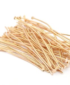 Ljust guldpläterade hattpinnar 50 mm