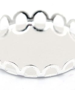Silverpläterad stomme utan fäste, 20mm
