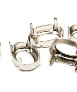 Slider-stomme Antiksilver 14x10mm, 5st