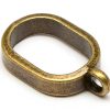 Vintage berlockhängare, stor ögla 13mm