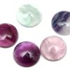 Fluorit Cabochon Rund 14mm