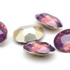 Oval cabochon med opaleffekt, Plommon 18x13mm