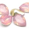 Cabochon med opaleffekt, Droppe, Rosa 18x12mm