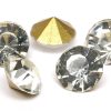 Strasspärlor pointback Klar 8mm
