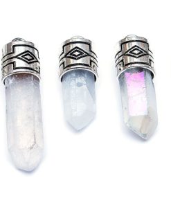 Stor bergskristallspets Klar AB + Mönstrat fäste