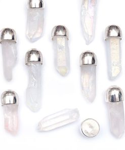 Stor bergskristallspets Klar AB + Slätt fäste