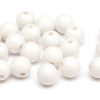 Skarvfria akrylpärlor 7mm Vit, 20st