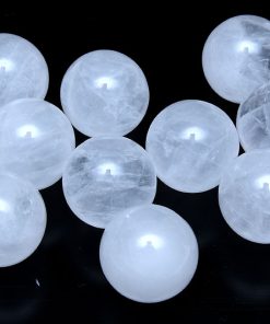 Rund Bergskristall 18mm oborrad